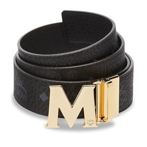 MCM Men's Claus Monogram Reversible Belt 32”